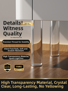 YANU | Transparent Acrylic Support Leg