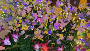 Đèn trang trí năng lượng mặt trời hoa cúc nhỏ tiết kiệm điện bóng siêu sáng chống thấm nước - DA3218