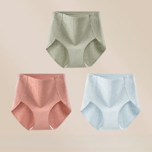 miiow | Pure Cotton High Waist Abdomen Control Womens Underwear Triangle Panties Soft And Smooth Comfortable No Riding Up