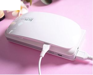 Máy hơ gel SUN mini - Máy làm khô móng tay nail - Đèn Led UV sấy khô gel sơn móng tay xài cổng sạc điện thoại USB