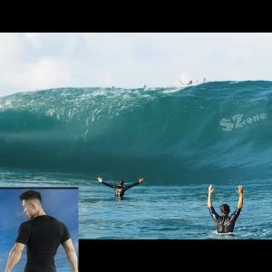 Áo bơi nam ngắn tay chống nắng ổn định thân nhiệt