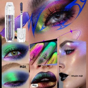 Son Bóng Kim Loại Tắc Kè Hoa Dạng Lỏng Lâu Trôi Dưỡng Ẩm Không Dính Nhiều Màu Làm Sáng Môi Của Dragon Ranee