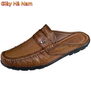 Giày Sục Nam HA NAM Da Bò Thật Cao Cấp GSB2080