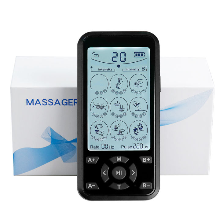 36 โหมดไฟฟ้า EMS เครื่องกระตุ้นกล้ามเนื้อ Tens นวดการฝังเข็ม Pulse Therapy นวดกระชับสัดส่วนเครื่อง Electrostimulator