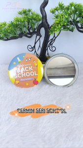 Cermin Bulat Seri School Souvenir Aneka Motif Hadiah Tema Sekolah Study School Kenang-Kenangan Kado School