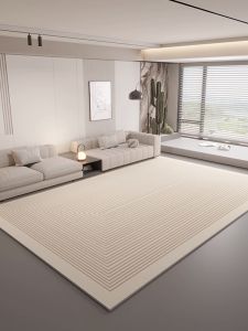 Home to Beauty | Waterproof Stain-resistant Carpet Japanese Log Style Luxurious High-end Living Room