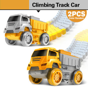 Magic Climbing Track Dinosaur Train Flexible Track Playset Create a Dinosaur World Road Race for Boys 3-9 Years Old Gift