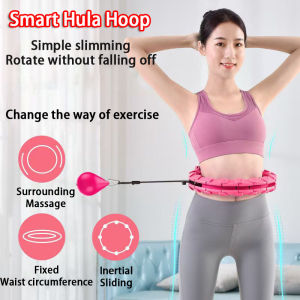 Smart Hula Hoop Fitness Weighted Sections Portable Hoop Abdominal Training Fast Slimming Thin Waist Weight Loss Body Exercise Hula Hoop Weight Loss Fitness Equipment 呼啦圈