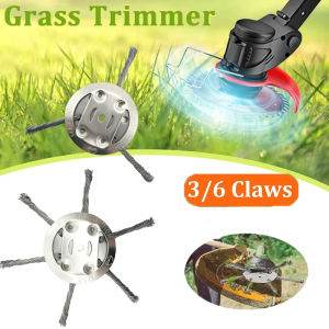 Steel Wire Grass Trimmer Head 6Inch Universal Weed Brush Fit Electric Lawnmower Brushcutter Removal Moss Rust garden