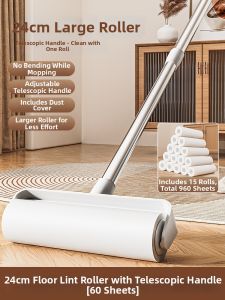 CHAOQUN | Hair & Dust Remover Roller Long Handle Peelable Paper