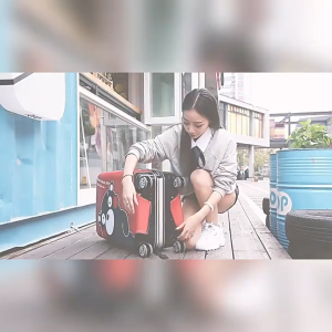 EKK Thickness Luggage Cover 24inch Zipper Dust Proof Luggage Protector Cover Travel Accessories Cartoon