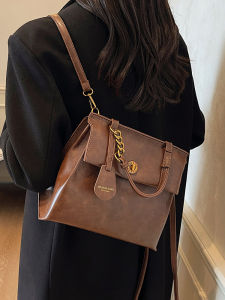 Retro Large Capacity Womens Backpack Casual Handheld Travel Bag Multifunctional Single Shoulder Tourist Backpack Fashionable Tote