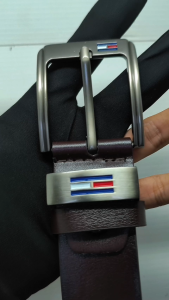 Sabuk Ikat Pinggang Kulit Premium Pria Hitam Coklat Fashion Formal Kerja Bisnis CHN11