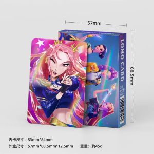 LOMO Small CardsNew Kpop Demon Hunters 30 Laser Cards K-POP Witch Hunt CartoonSeries Accessories    Notepad