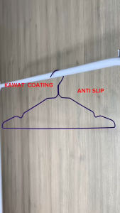 LJR Gantungan Baju Dewasa Kawat Warna 10 Pcs + Hanger Sandal 1 Lusin