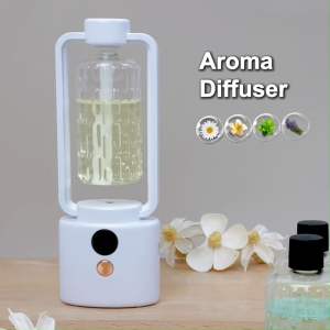 POWERPH Rechargeable LED Display Aromatherapy Fragrance Aroma Automatic Diffuser Machine Automatic Humidifier Essential Oil