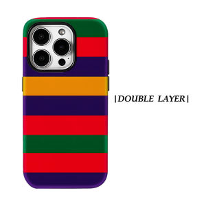 Aurea Case Matte Bumper For Magsafe Case For iPhone 18 17 16 15 14 Plus 13 Pro Max Shockproof Hard PC Bold Rainbow Stripes Cover