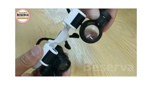 FAST DELIVERY HKFZ Kacamata Pembesar untuk Servive Repair 23x Jarak Jauh Magnifier dengan 2 LED