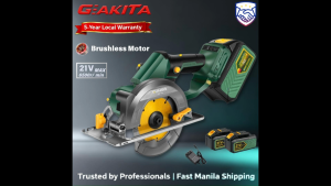 GEAKITA 21V Lithium-Ion Cordless Circular Saw Handheld Cutting Tool 6500rpm | 125mm Blade | Brushless CS01