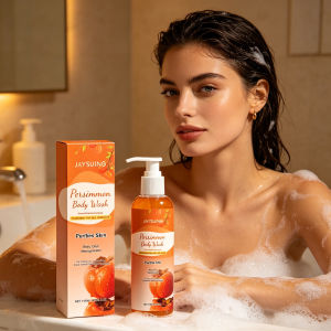 简素净 | Jaysuing Persimmon Body Wash Odor Removal Refreshing Oil Control Exfoliating Body Cleaning Smooth Skin Purification Shower Gel