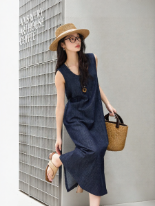 Vimly | Vintage Loose Casual Sleeveless Dress
