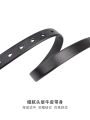 OurLegacy Style Premium Leather Belt Buckle Waist Belt CleanFit Cowhide Leather Pants Belt Unisex Genuine Leather Belt. 