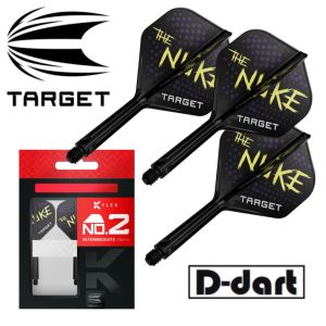 TARGET K FLEX DARTS FLIGHT-【 No.2/No.6】LUKE LITTLER THE NUKE K-Flex Integrated Dart Flights Shafts