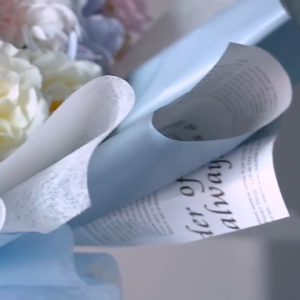 [20 Lembar]  Kertas Pembungkus Bunga Double Sided Newspaper Korean Style Buket Florist Paper Wrapping Premium - WP088