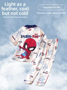 SHAPRA | Ice Silk Spider Man Boys Home Wear