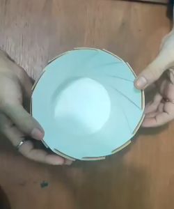 Murah!!! Mangkok Piring Bunga Kertas / Paper Rice Bowl / Flower Bowl Plater Warna Coklat / Cokelat / Brown Color (10 pcs) Import