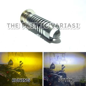 PROMO Lampu LED Depan/Lampu Utama H6 Laser 2 Warna Jauh Kuning Dekat Putih AC DC 12 Volt Universal Bebek dan Matic - TPV (COD)