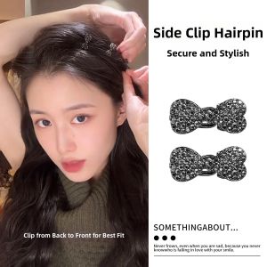 Elegant Rhinestone Bow Hair Clip