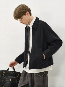 714street | Áo Khoác Pea Coat Pha Len Nam Đẳng Cấp Elegance