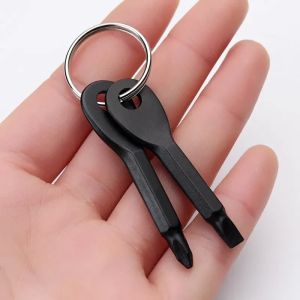 Zeemin Mini Screwdriver keychain Outdoor EDC Multi Tools Key Ring EDC Screwdriver Set Pocket Outdoor Tool Set Multitools Keychain S054