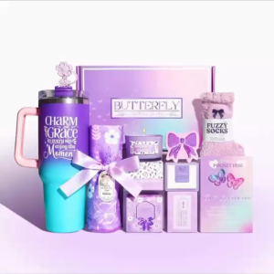 Spa Gift Basket Candle Bath Bomb Relax Woman Man Wife Girl Her Mother Father Teacher Birthday Anniversary Valentine 9223