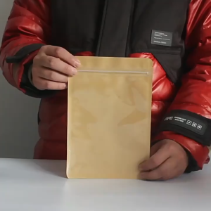 [ISI 20 PCS ] Plastik Klip Kraft Sachetbag Kraft Ziplock| Kemasan Kertas Bubuk Kopi Snack Masker Teh Bumbu | Kemasan Makanan Aksesoris