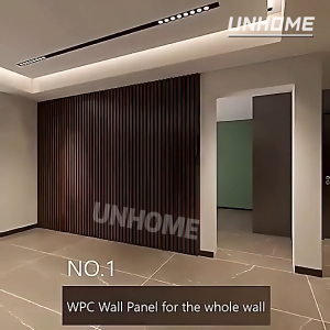 REAIM 3D Wall Panel - Self-Adhesive Wood Grain Grille Design for TV Background & Living Room Wall Decoration