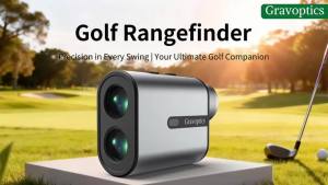 Gravoptics 1200 Yard Golf Laser Rangefinder with Slope Compensation Flagpole Lock USB Rechargeable for Golf/Hunting/Outdoor
