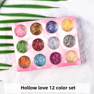 DIY Nail Art UV Flow Sand Oil Drip Gel Accessories with Sparkling Powder for Mobile Phone Decorations and Handicrafts