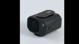 Quạt đeo eo di động ba tốc độ gió có sạc dự phòng 10000mAh màn hình led theo dõi quản lý pin có dây đeo ở cổ