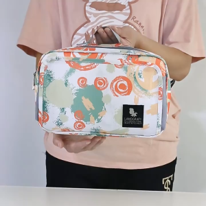 GOXBERK diaper Thicken Diaper Storage Bag Large Capacity Soft Mommy Carriage Organizer 2 Size Nylon Pouches Bag Organizer Women