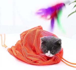 Túi lưới tắm cho Mèo đa năng (mẫu mới) - Hara Pet Store