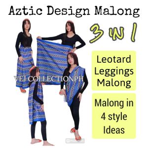 ( 3 in 1 ) MALONG WITH LEOTARD AND LEGGINGS / COSTUME SET AZTIC / ETHNIC COSTUME / MUSLIM COSTUME