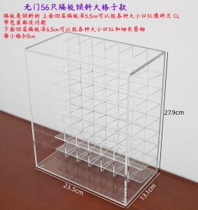 Influencer Picks Dustproof Acrylic Lipstick Storage Box Lip Lacquer Desktop Shelf Multi-Grid Cosmetics Display Display