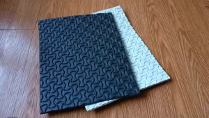 Sol Spon Eva bawahan Sandal Sepatu Puyuh tebal 5 mm Hitam Putih Motif Kampak Langseng