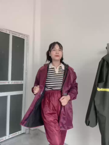 Bộ Quần Áo Mưa Người Lớn Phong Cách Hàn Quốc Có Phản Quang Đi Đêm Đi Xe Máy An Toàn Loại 1 Lớp
