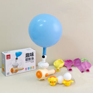 Montessori Toy for Kids with Whistle Ball Blowing Floating Blow Pipe Ball Three in One Sensory Fine Motor Skills Educational Toy