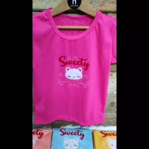 Kaos Anak Lengan Pendek - Manik-Manik Sweety