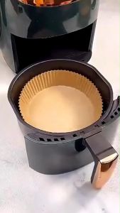 Kertas Alas Air Fryer Brown (50PCS) / Baking Paper Tahan Minyak Anti Lengket Serbaguna