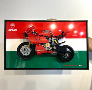Wall-Mounted Porsche 911F1 Toy Brick Display Frame Background Board Model Storage Showcase Decorative Picture Frame